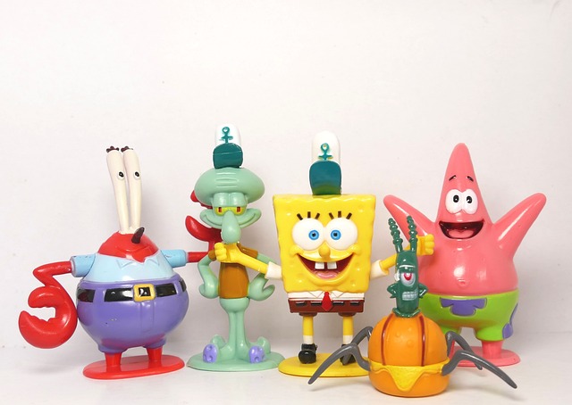 Figurines des personnages de Bob l’Éponge